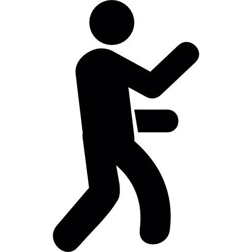 Man punching boxing punch boxer icon