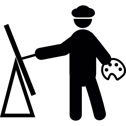 Painter painting painter paint palette icon