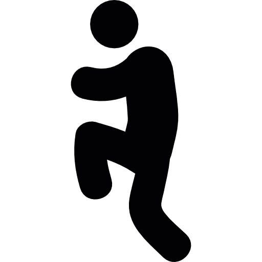 Exercising sport gym exercises icon