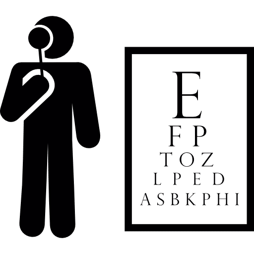 Ophthalmologist examination examination medicine medical icon