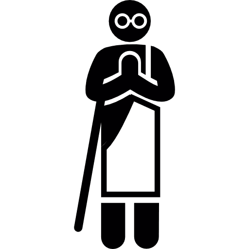 Mahatma gandhi people peace politician icon