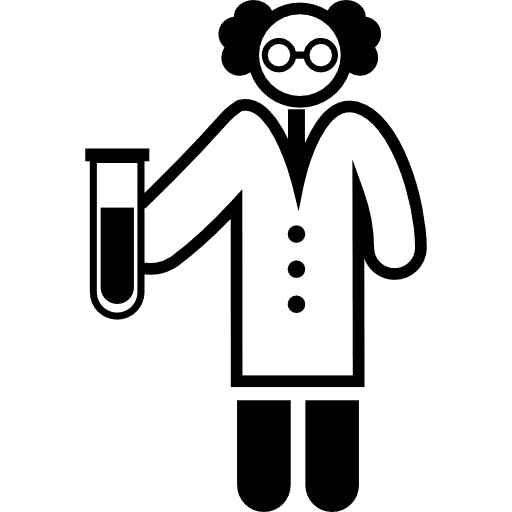 Chemist chemistry laboratory lab icon