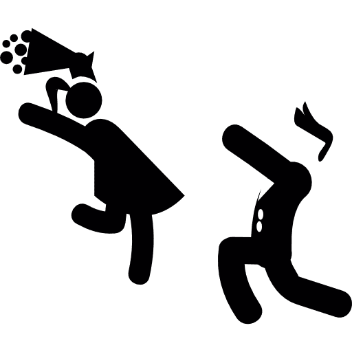 Boy giving flowers to his girlfriend girl bouquet lover icon