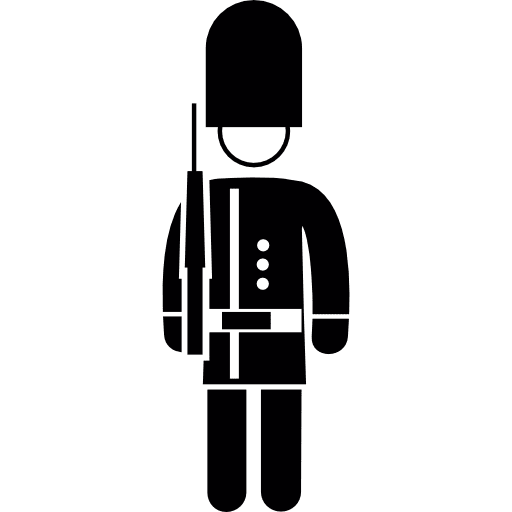 Queens guard british guard military icon