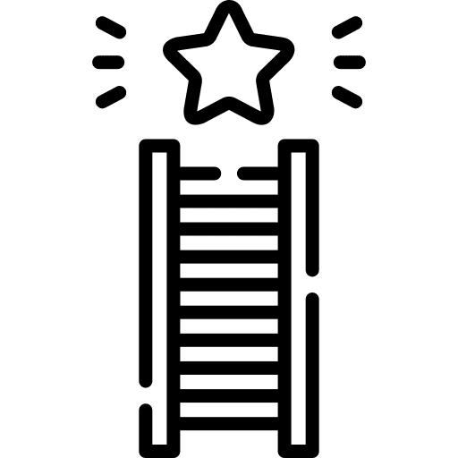 Ladder career success business and finance icon Ladder career success business and finance icon