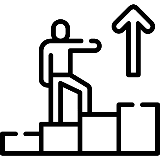 Leadership business and finance objective humanpictos icon
