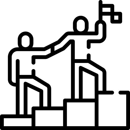 Leadership mission coaching leader icon