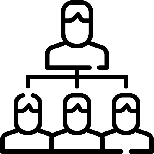 Organization chart department user network icon Organization chart department user network icon