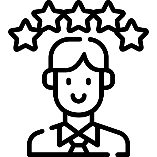 Rate caucasian customer experience rate icon Rate caucasian customer experience rate icon
