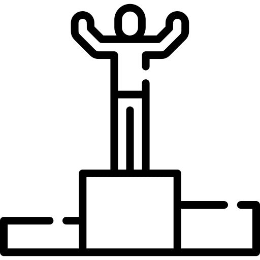 Success champion humanpictos sports and competition icon Success champion humanpictos sports and competition icon