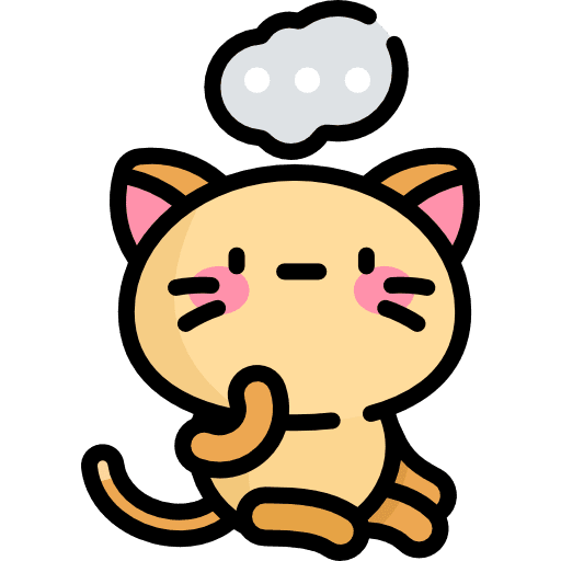 Kitty think domestic animals icon
