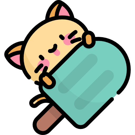 Kitty breed cat popsicle icon Kitty breed cat popsicle icon