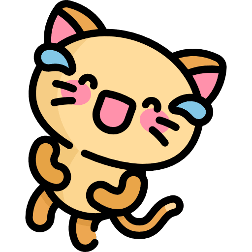 Kitty domestic laughing kitty icon Kitty domestic laughing kitty icon