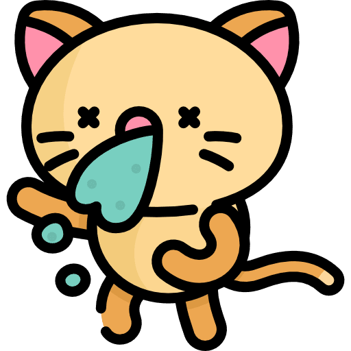 Kitty feline domestic sick icon Kitty feline domestic sick icon
