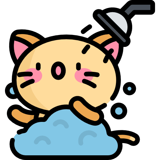 Kitty pet animals shower icon Kitty pet animals shower icon