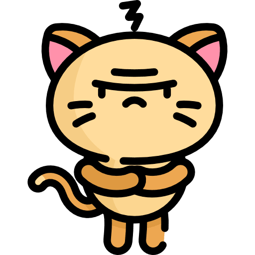 Kitty angry feline pet icon Kitty angry feline pet icon