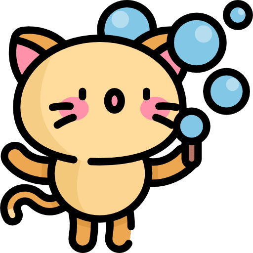 Kitty breed bubbles feline icon Kitty breed bubbles feline icon