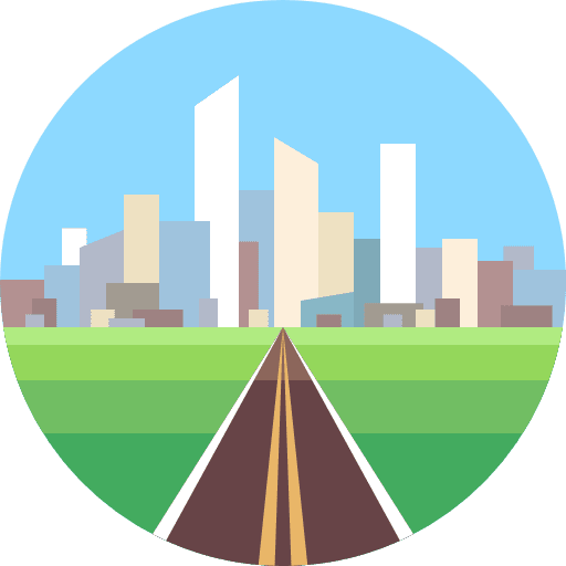 Cityscape city architecture buildings icon