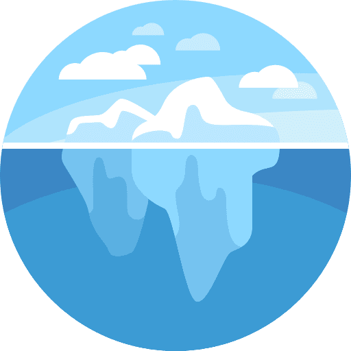 Iceberg iceberg polar landscape icon