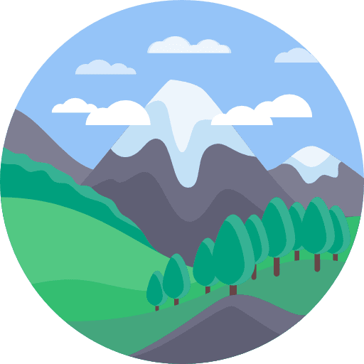 Mountains landscape nature mountain icon