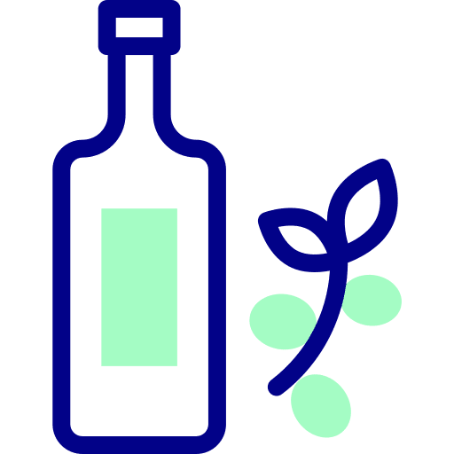 Olive oil vegetarian bottle vegan icon