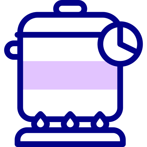 Pot egg timer cooking time icon Pot egg timer cooking time icon