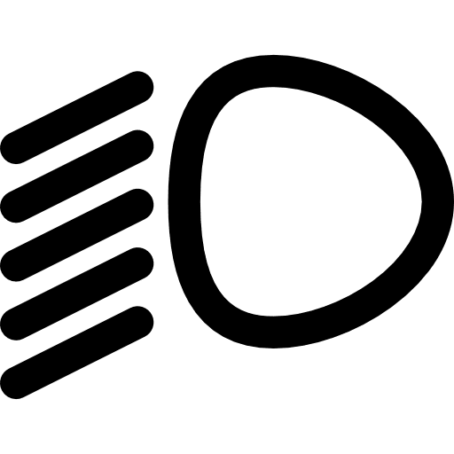 Low beam illumination symbol lights icon