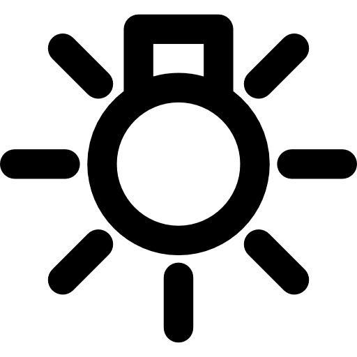 Light illumination invention shapes icon Light illumination invention shapes icon