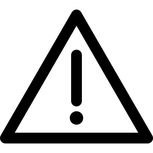 Warning issue danger triangle icon Warning issue danger triangle icon
