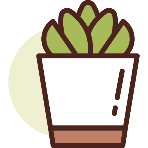 Botanic succulent gardening nature icon