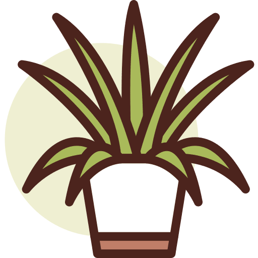 Botanic fern nature pot icon Botanic fern nature pot icon