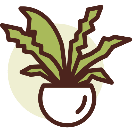 Botanic gardening farming and gardening fern plant icon Botanic gardening farming and gardening fern plant icon