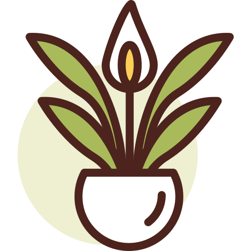Botanic pot botanic lily icon Botanic pot botanic lily icon