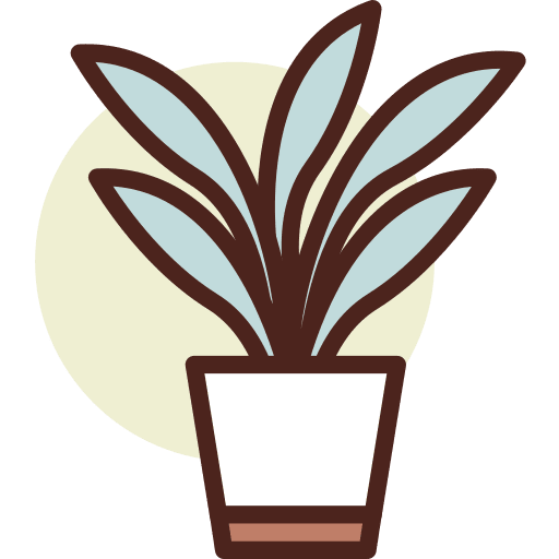 Botanic pot plant botanic icon Botanic pot plant botanic icon