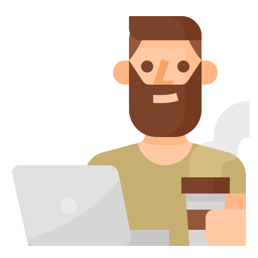 Freelance job man people icon Freelance job man people icon