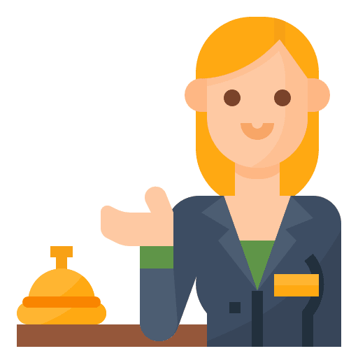 Receptionist professions and jobs avatar occupation icon Receptionist professions and jobs avatar occupation icon
