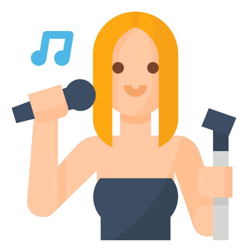 Singer people professions and jobs avatar icon