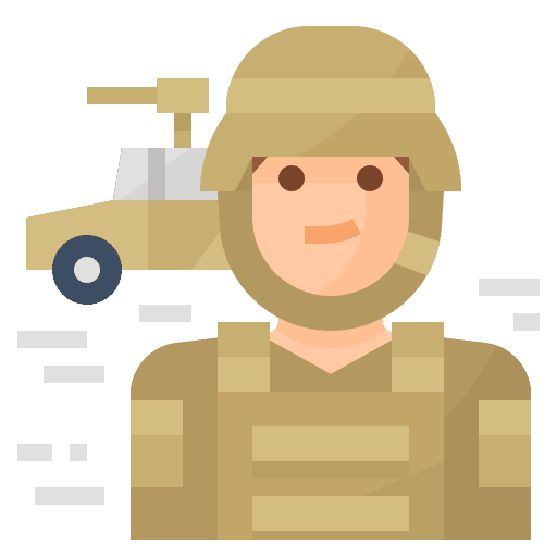 Soldier occupation avatar job icon Soldier occupation avatar job icon