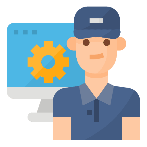 Technician job occupation man icon