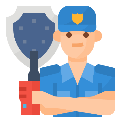 Security man professions and jobs job people icon Security man professions and jobs job people icon