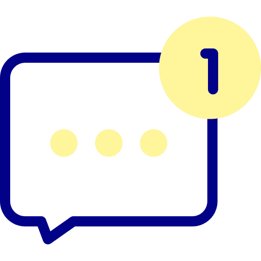 Speech bubble notification message conversation icon