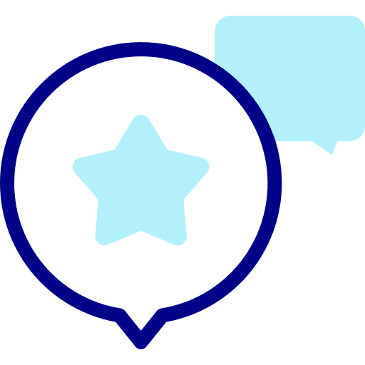 Speech bubble speech bubble review marketing icon