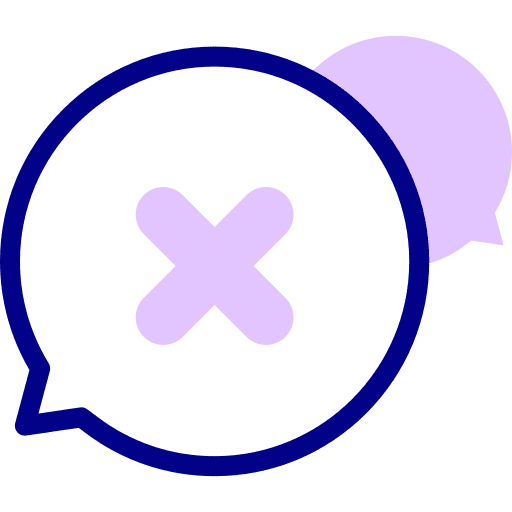 Speech bubble suggestion question query icon