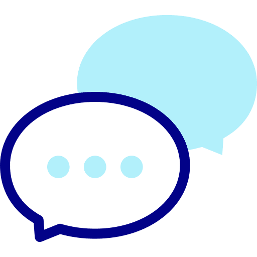 Speech bubble topics conversation chat icon