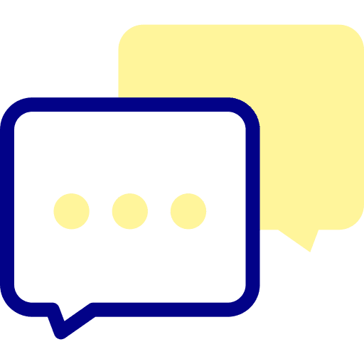 Speech bubble communications forum message icon Speech bubble communications forum message icon