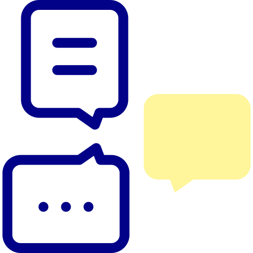 Speech bubble conversation chat communications icon Speech bubble conversation chat communications icon