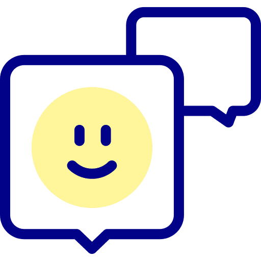 Speech bubble happy speech bubble smile icon