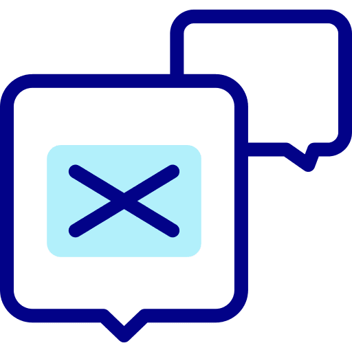 Speech bubble cross conversation speech bubble icon Speech bubble cross conversation speech bubble icon