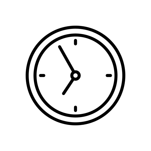 Clock clock time date icon