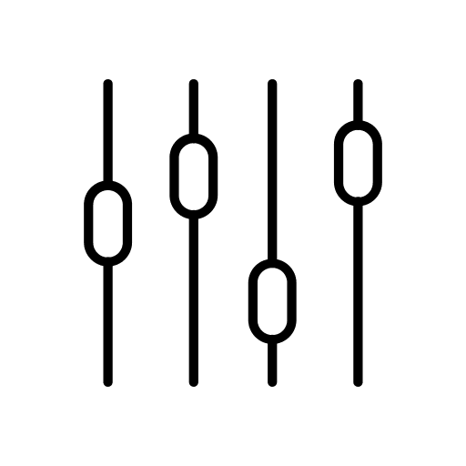 Equalizer edit tools levels regulator icon